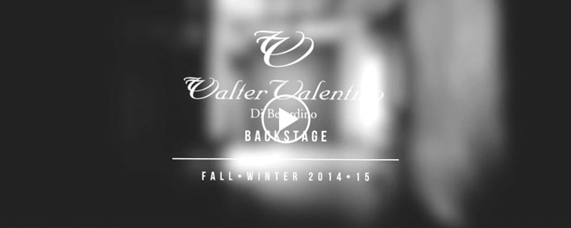 walter valentino di Berardino - collezione autunno inverno 14-15 video backstage